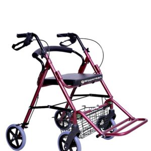503 Model Sepetli Ayak Pedallı 4 Tekerlekli Rollatör Yürüteç