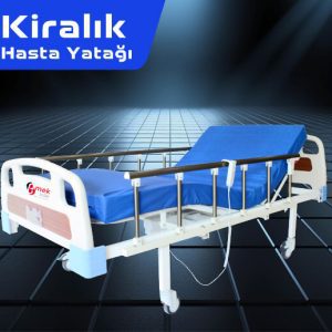 Kiralık 2 motorlu ABS başlıklı hasta yatağı