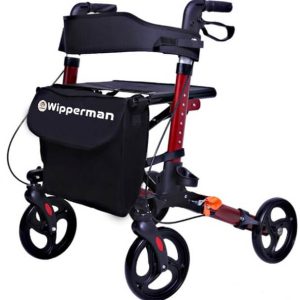502 Model Alüminyum Lüks Rollator Yürüteç Kırmızı